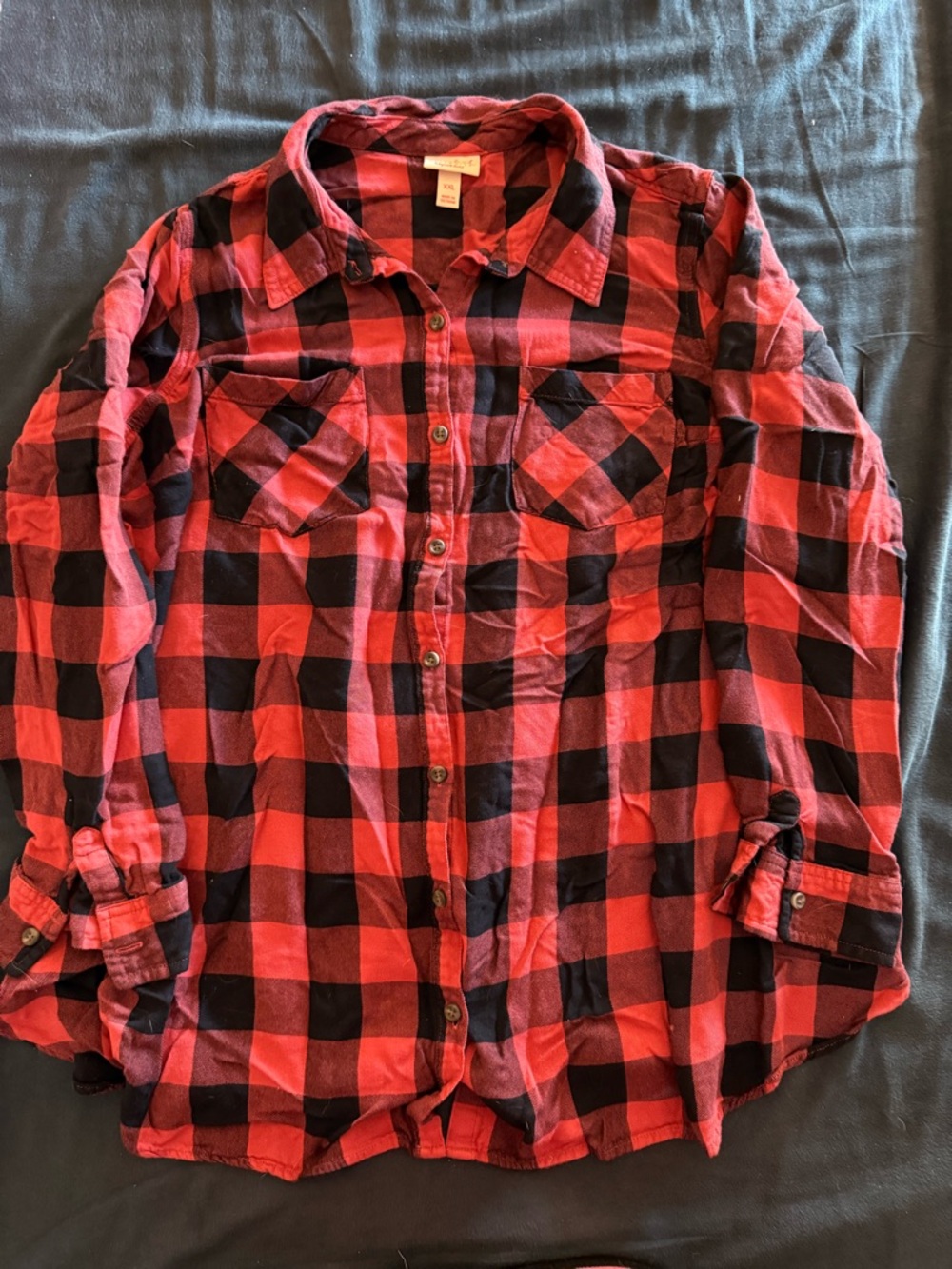 Isabel Maternity Pink & Blue Flannel Shirt